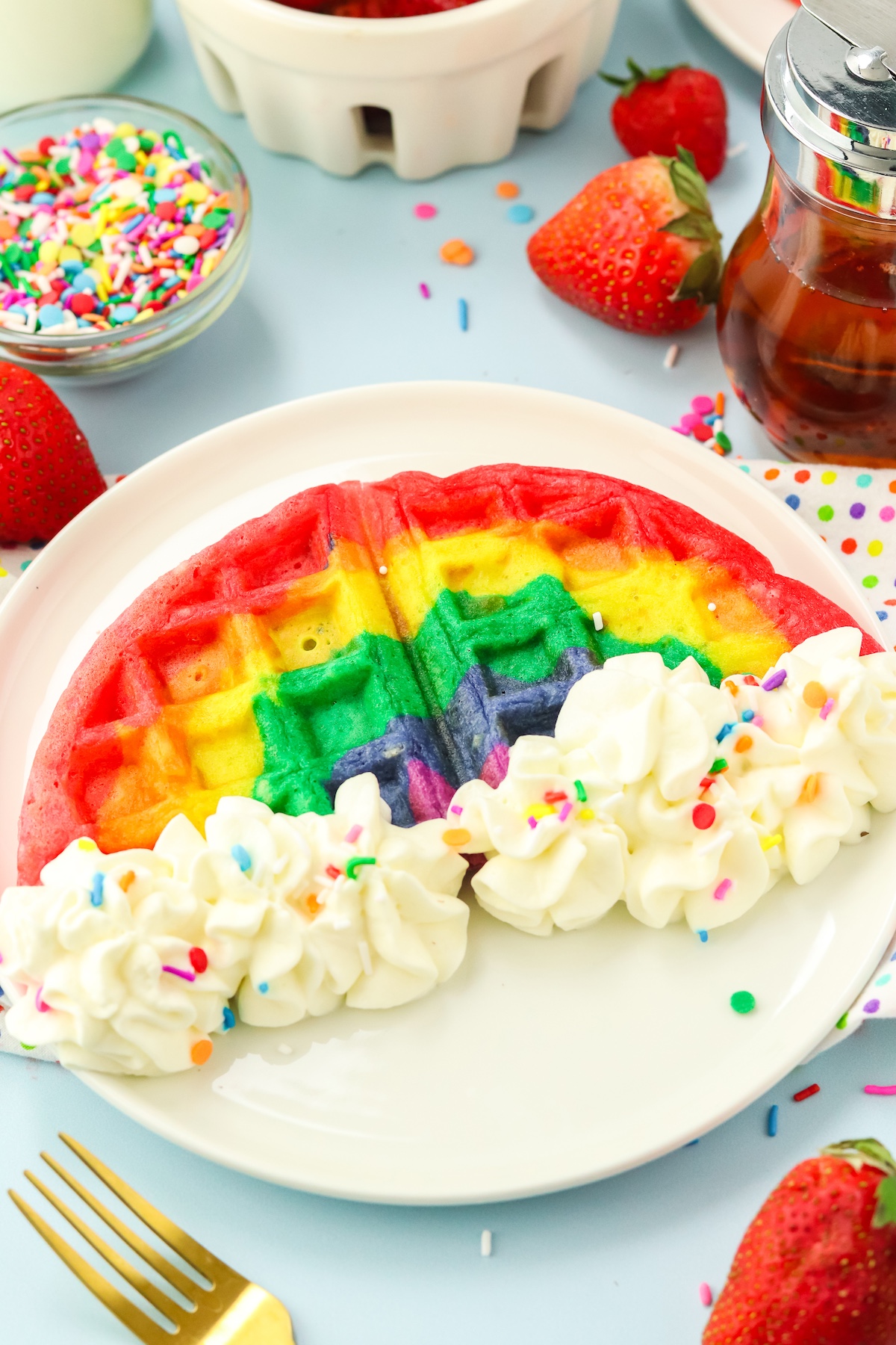 Rainbow Waffles: Brighten Any Occasion, Kid-Friendly Fun